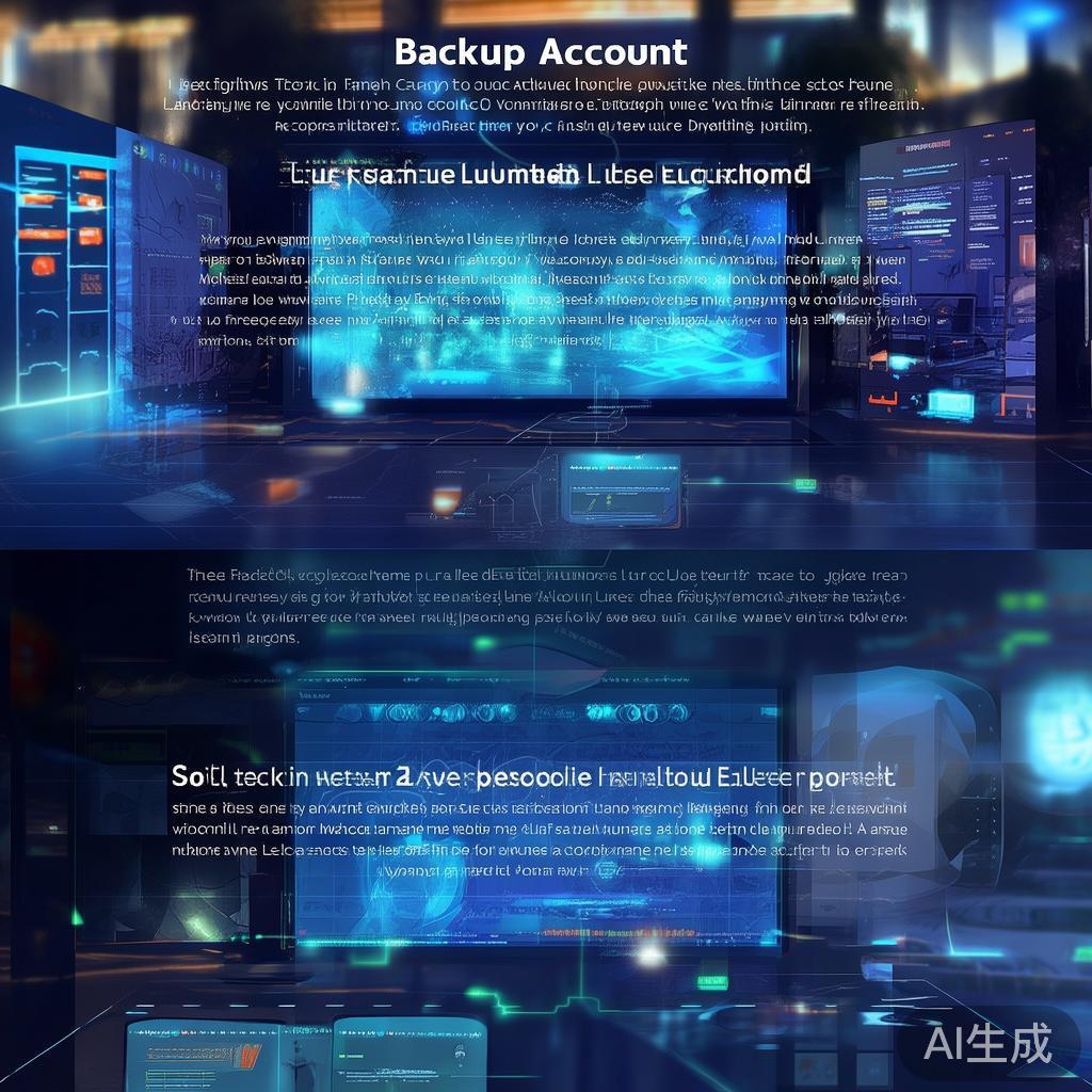 *“备用开户”*指的是在正式平台账户基础上，备用的